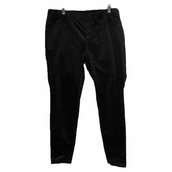 Eileen Fisher Organic Cotton Stretch Black Corduroy Jegging Pant - Picture 5 of 14